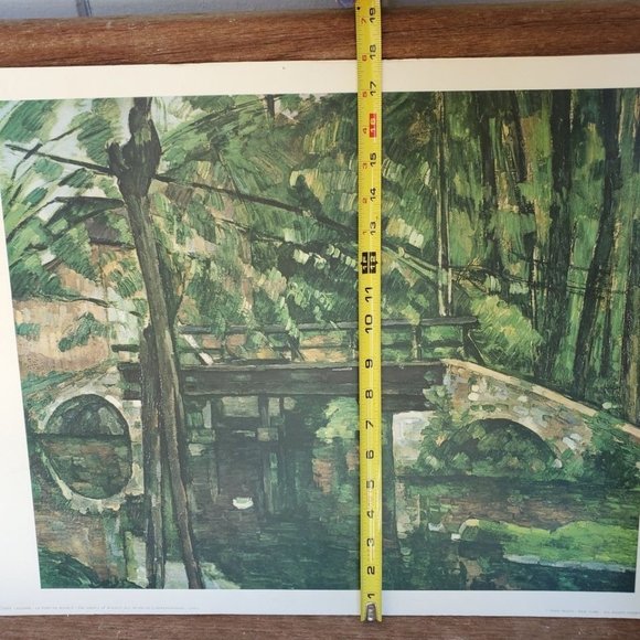 "Le Pont de Maincy (The Bridge of Maincy)" 1879 by Paul Cézanne Lithograph Print - Picture 9 of 11